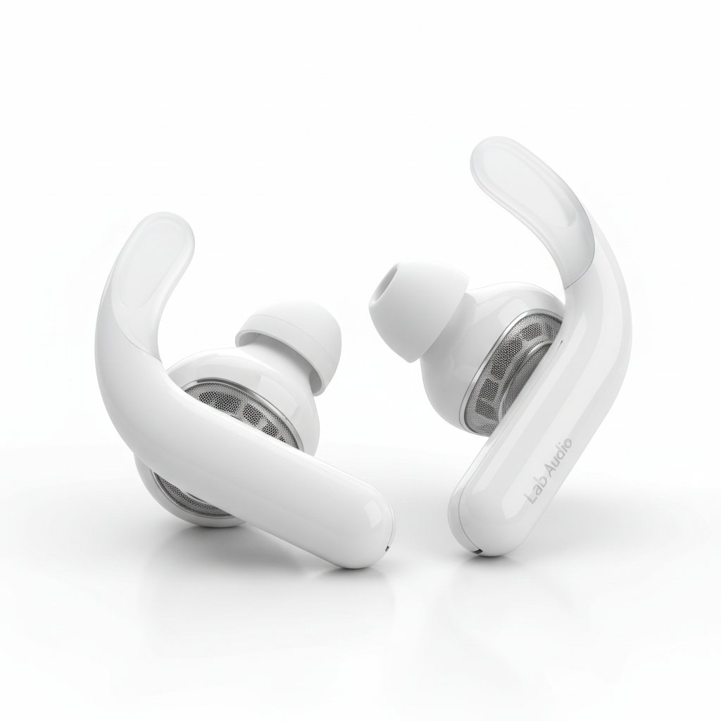 Brand: Lab Audio
Color: Lab Audio White
Features:
Flexible, secure-fit wingtips for all-day comfort and stability
Custom acoustic platform delivers powerful, balanced sound
Spatial Audio with dynamic head tracking for immersive music, movies, and games
Three distinct listening modes: Active Noise Cancelling, and Transparency Mode, and Adaptive EQ
Enhanced by the Lab Audio H1 chip for Automatic Switching, Audio Sharing (with another pair of Lab Audio headphones or Lab Audio Lab Audio), and Lab Audio
